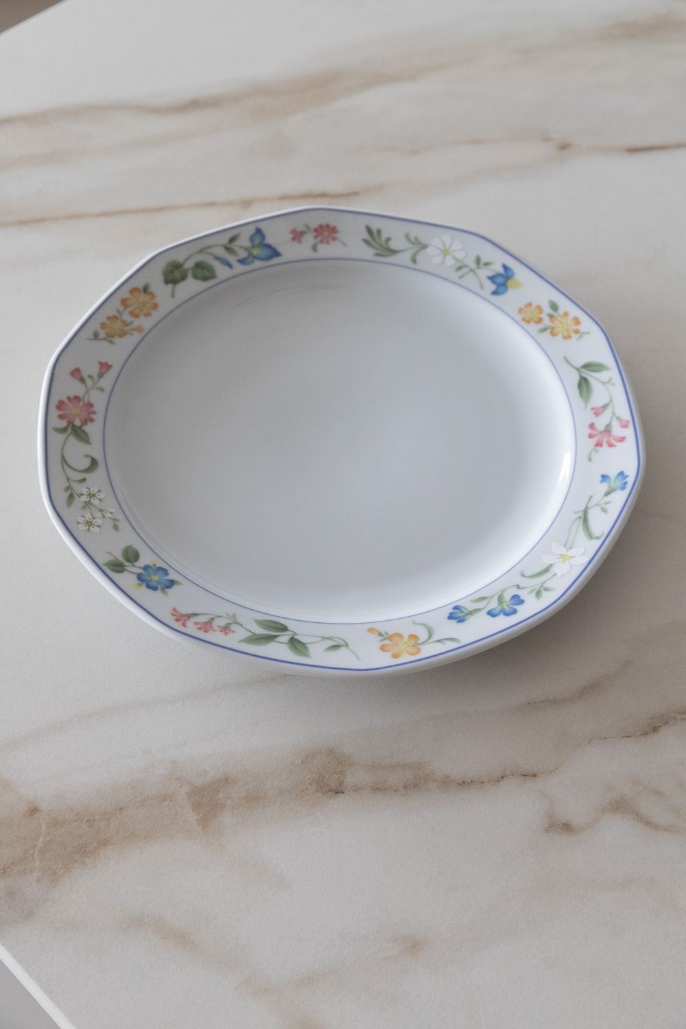 Vintage Bavarian Floral Plate