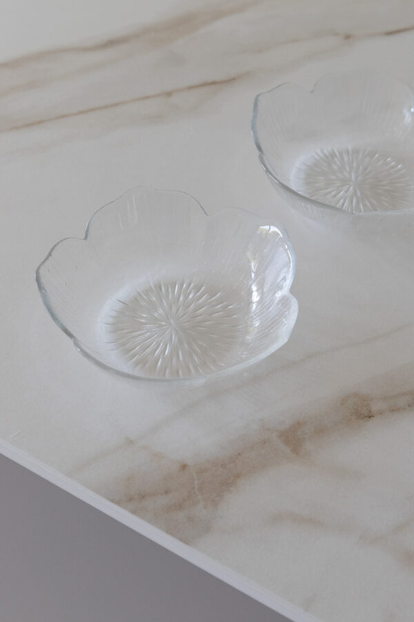 Vintage Flower Glass Bowl