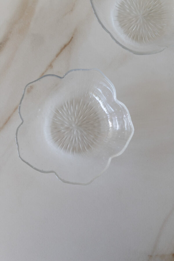 Vintage Flower Glass Bowl