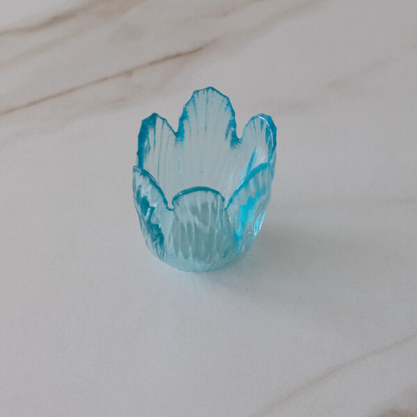 Vintage Tulip Glass Candle Holder