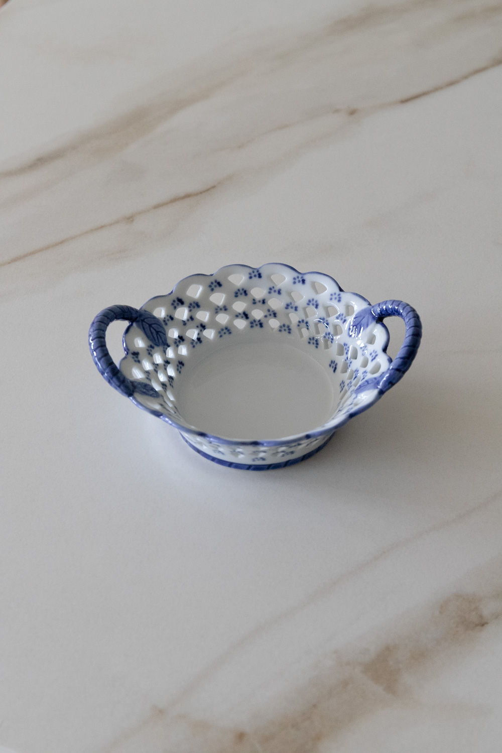 Vintage Porcelain Basket