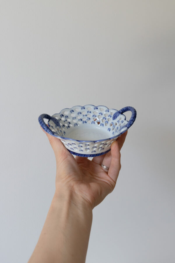 Vintage Porcelain Basket