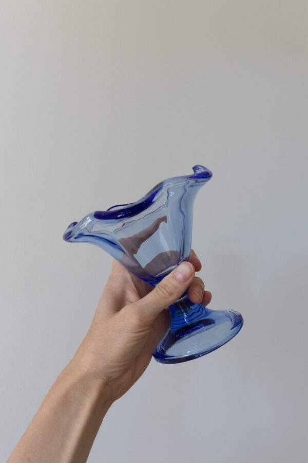 Vintage Italian Glass Ice Cream Cup