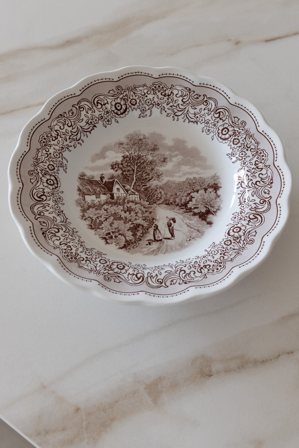 Vintage "Swiss Landscape" Deep Plate