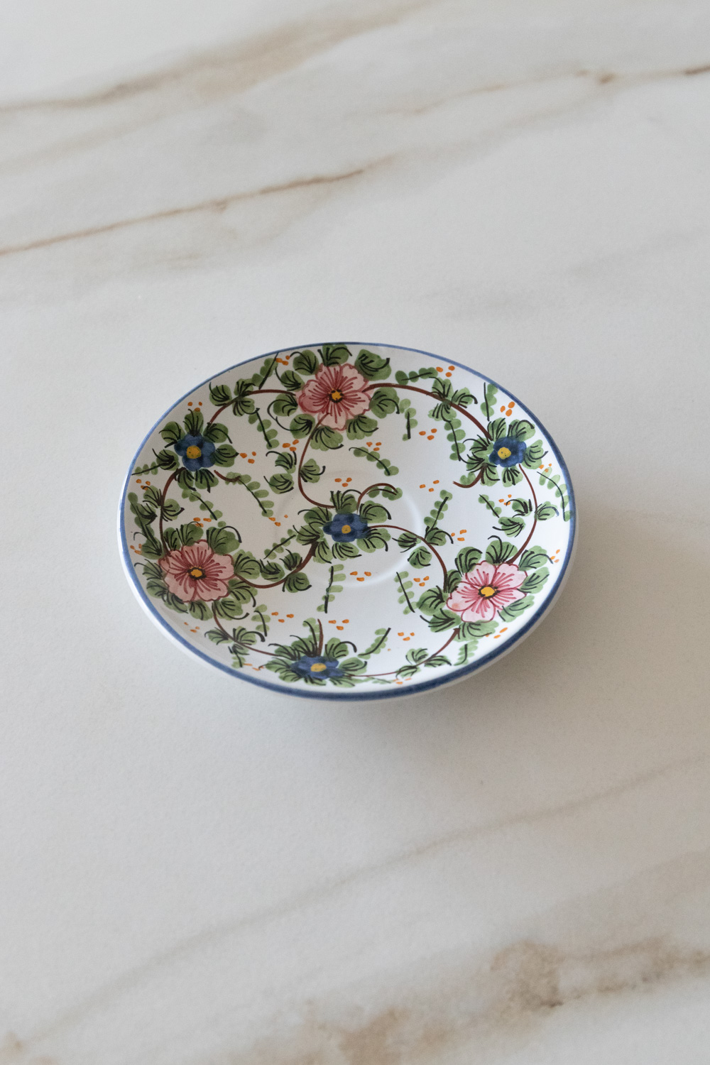 Vintage Hand-Painted Floral Little Plate