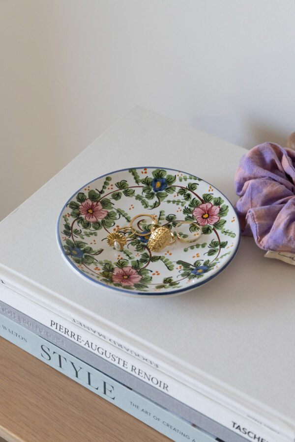 Vintage Hand-Painted Floral Little Plate